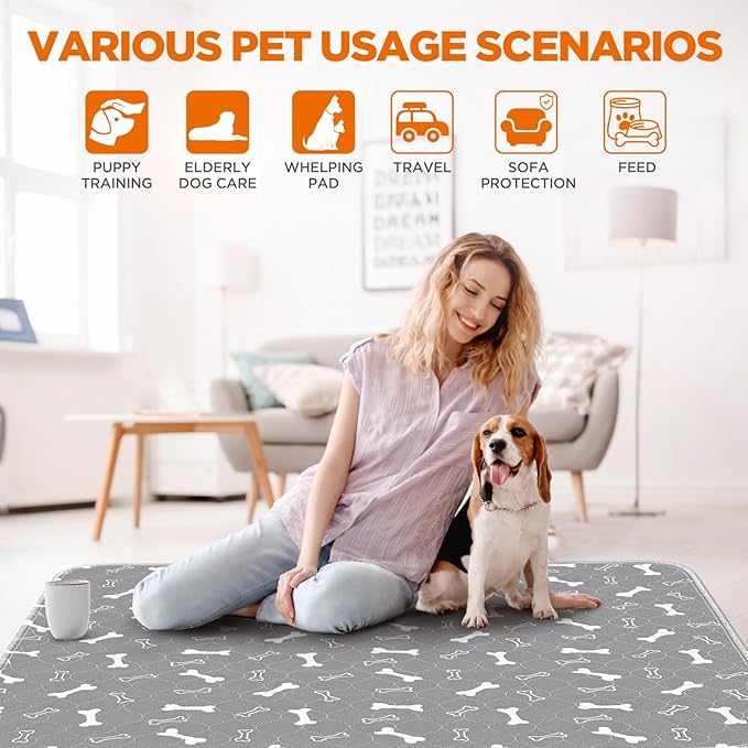 Washable Pee Pads for Dogs, Absorbent Dog Training Pads, 100% Waterproof - Image 6