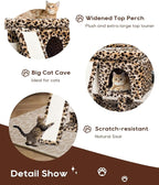 SYANDLVY Small Leopard Print Cat Tree - Image 4