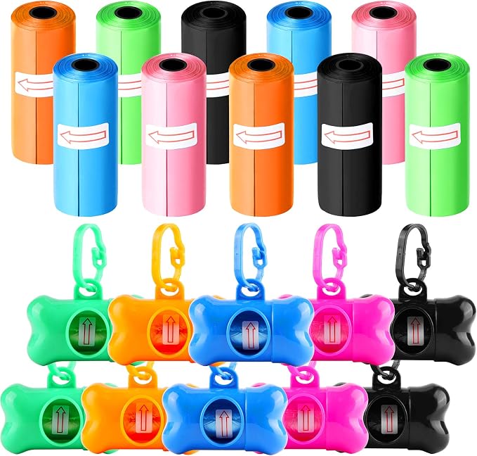 10 Pack Bone Shaped Poop Bag Dispenser Pet Waste Disposal Bag Dispenser - Image 9