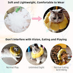 KUDES Cat Small Dog Recovery Collar, Cute Sunflower Neck Cone After Surgery - Image 6