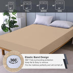 Twin Mattress Protector Waterproof, Fitted Sheet Style Breathable Mattress Cover - Image 5