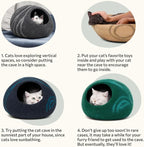 MEOWFIA Cat Cave – Premium Felt Cat Bed - Image 7
