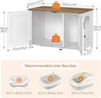 HOOBRO Litter Box Enclosure, Cat Litter Box Furniture - Image 8