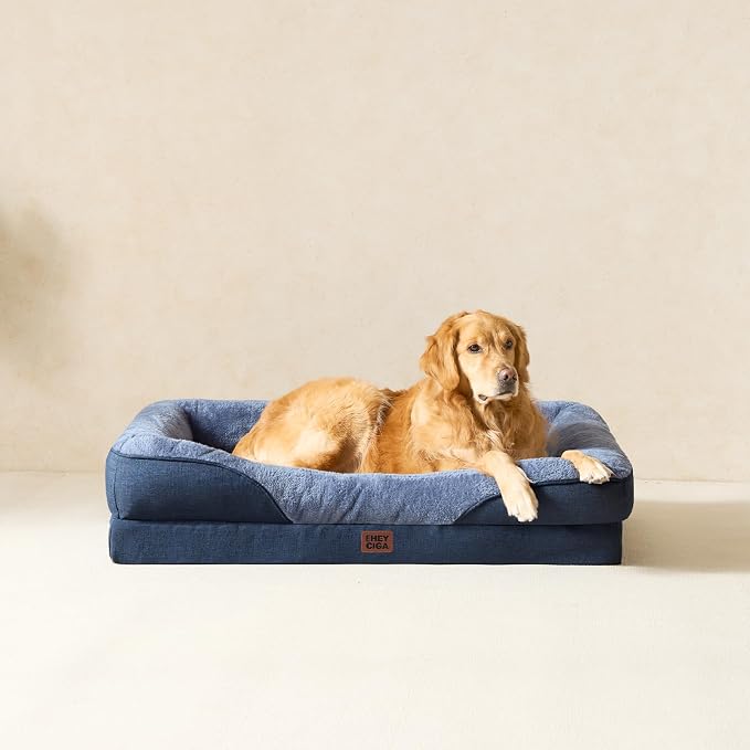 EHEYCIGA Orthopedic Dog Bed for Medium Dog, Waterproof Liner & Washable - Image 9