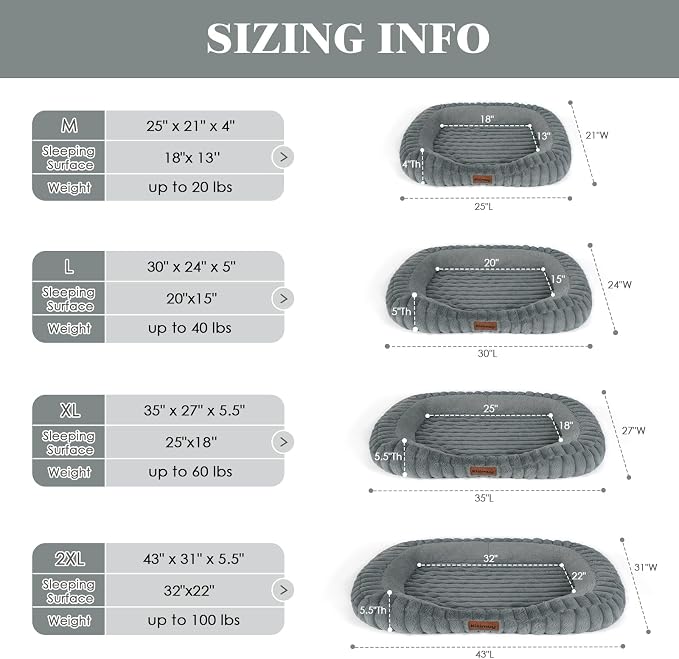 Orthopedic Dog Bed for Large Dogs, Comfort-Sided Calming Pet Bed - Image 5