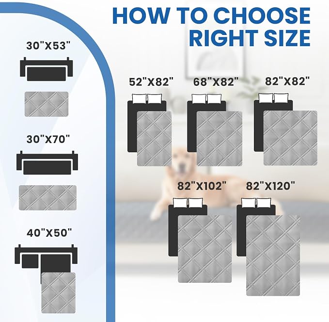 Waterproof Couch Covers for Pets, Waterproof Dog Bed Cover, Anti-Slip Soft Dog - Image 4