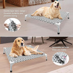 Elevated Outdoor Dog Bed, Medium Size, Cotton Material, Non-Slip Feet, Fits up - Image 3