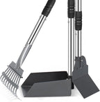 Heeyoo Dog Pooper Scooper, Dog Poop Tray and Rake Set, Pet Waste Removal Scoop by Heeyoo