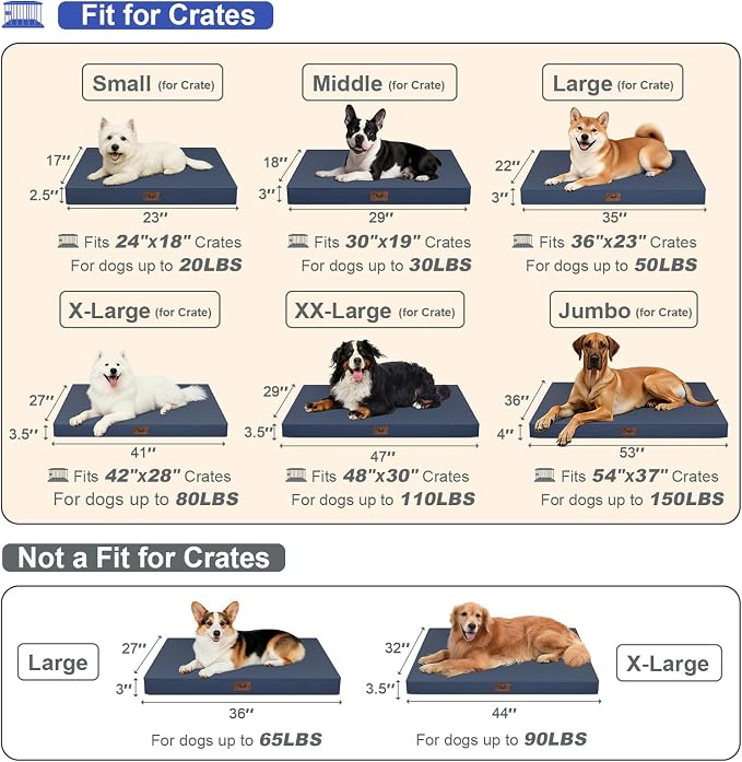 Outdoor Waterproof XL Dog Bed, Orthopedic Dog Bed - Image 2
