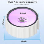Dog Small Animals Water Bowl No Spill 70oz/2L Large Capacity Dispenser Non Slip - Image 2