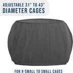 Universal Bird Cage Seed Catcher Universal Mesh Skirt Cover Stretchy Small - Image 2