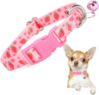 Small Dog Collar with Bell by ONEFOJOJO