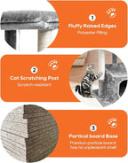 SYANDLVY 27IN Cat Tree for Indoor Cats Large Adult, Modern Activity Tower - Image 5