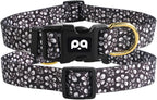 QQPETS Adjustable Soft Dog Collar: Print Flower Pink Multicolor Cute Patterns - Image 7