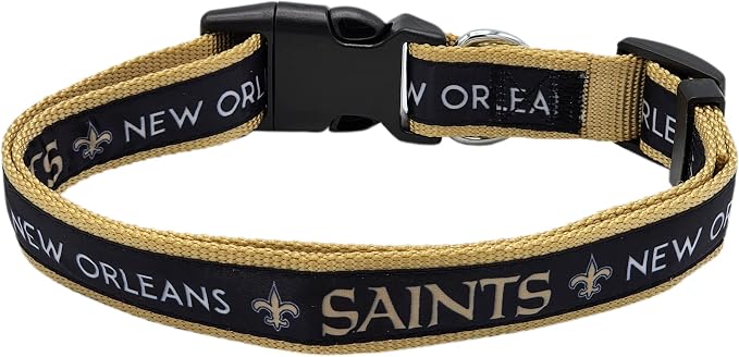 Pets First NFL New Orleans Saints Licensed PET COLLAR, Extra Large - Image 2
