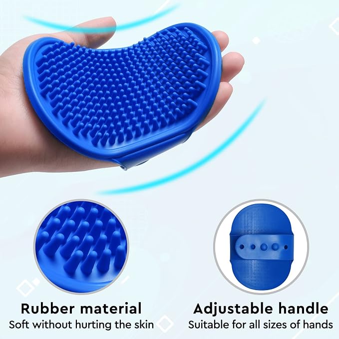 GJEASE Cat Grooming Glove Brush, Self-Cleaning Slicker Pet Brush - Image 4