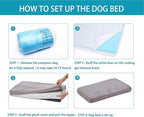 Orthopedic Memory Foam Dog Bed for Large Dogs, Cooling Dog Beds -Waterproof Pet - Image 5