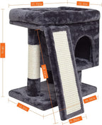 SYANDLVY Small Cat Tree for Indoor Cats Large Adult, Activity Tower - Image 2