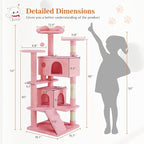 54 Inches Cat Tree Tower Condo, Cat Tower - Image 2