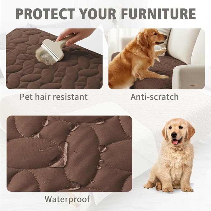 Ameritex Waterproof Pet Bed Cover Anti-Slip Dog Bed Blanket - Image 2