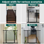 Fairy Baby 40.5" Extra Tall Baby Gate, 72.3"-76.7" Extra Wide Large Dog Pet - Image 7