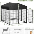 2PCS Dog Kennel Outdoor, Outside Dog Kennel - Image 5