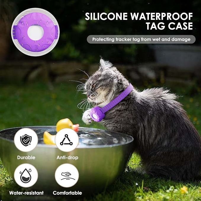 Cat Tracker, MINI Pet Tracker for Cats, No Monthly Fee, Waterproof Cat GPS - Image 6