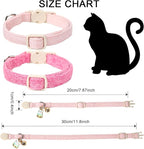 Cat Collar, 2 Pack Pink Cat Collars Breakaway - Image 3