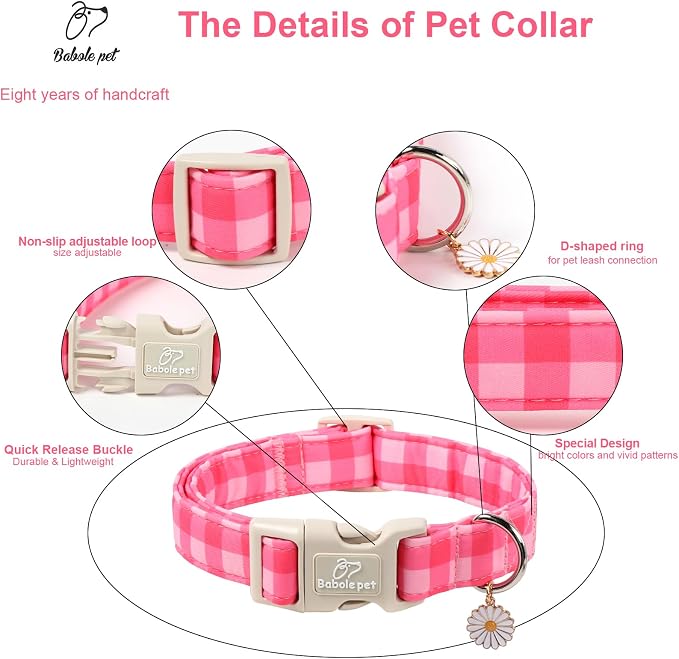 Girl Dog Collar for Puppy Small Dogs - Image 3