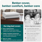 FurHaven Dog Bed Liner for Large Dogs, Water-Resistant Foam Protector - Image 7