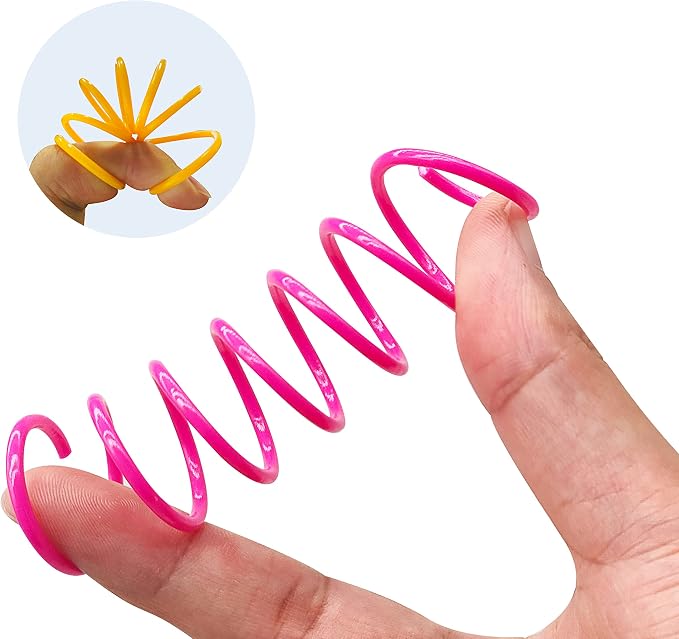Cat Spring Toys 30 Packs, Plastic Colorful Springs Cat Toys - Image 3
