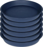 6 Pack Plastic Plant Saucer Planter Water Drip Tray, 4 5 6 7 8 9 10 11 12 inch by Bleuhome