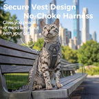 Cat Harness and Leash Set Escape Proof Tactical Large Kitten Harness Emotional - Image 3