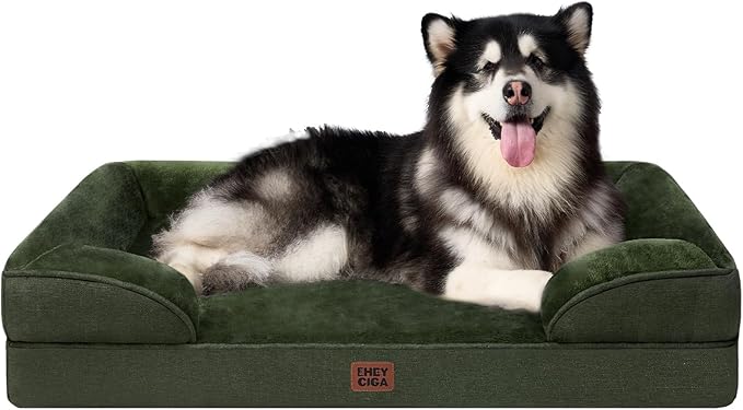EHEYCIGA Orthopedic Dog Beds for Extra Large Dogs, Waterproof Memory Foam XXL by EHEYCIGA