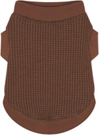 Cozy and Functional Dog Shirts for Small Puppies: Stretchable Brown Attire by Paiaite