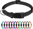 TagME Reflective Nylon Dog Collars, Adjustable Classic Pet Collar by TagME