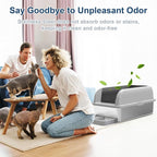 Enclosed Stainless Steel Cat Litter Box - Image 6