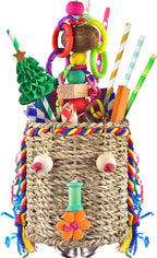 KATUMO Bird Toys, Parrot Grass Basket and Shredding Foraging by KATUMO