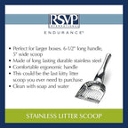 RSVP International Endurance Collection Stainless Steel Kitty Litter Scoop - Image 6