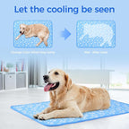 Rywell Cooling Mat for Dogs Extra Large, Washable Non-Toxic Portable Kennel Dog - Image 2