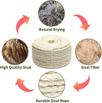 White Sisal Rope 1/6 Inch by 164-Feet - Image 4