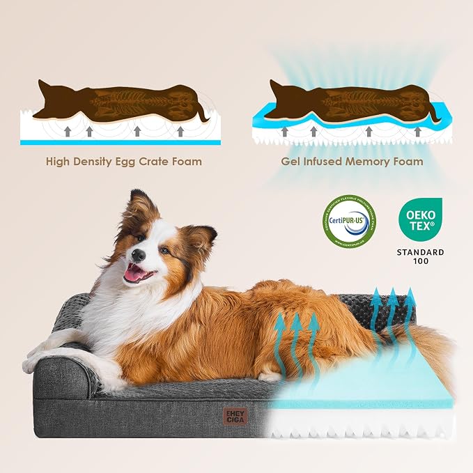 EHEYCIGA XXL Dog Bed Memory Foam, Orthopedic Giant Dog Bed Jumbo - Image 4