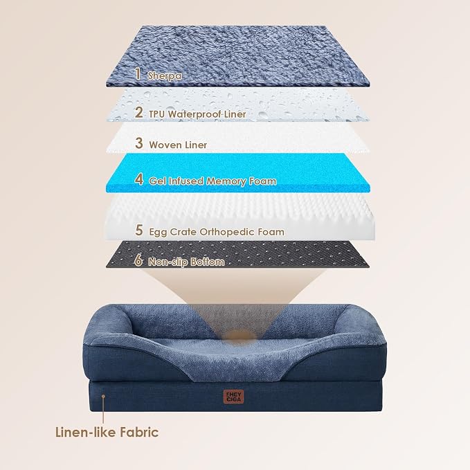 EHEYCIGA Orthopedic XXL Dog Bed - Image 3