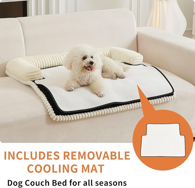 HAOMAIJIA Dog Couch Bed for Small Dogs, Non Slip Pet Couch Covers for Sofa - Image 2