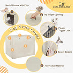 Explore Land 48 inches Dog Crate Cover Heavy Duty Polyester Pet Kennel Sunshade - Image 3