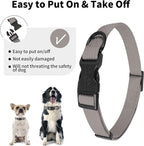 lynxking Dog Collar Soft Padded Breathable Cotton Solid Color Strong Adjustable - Image 3