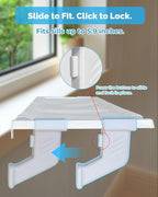 Heavy-Duty Window Sill Perch – All-Metal Frame Supports up to 120 lbs – Durable - Image 5