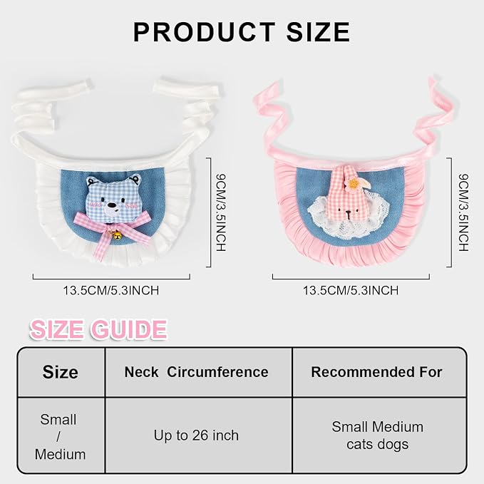 HOWWFALY Adorable Cat Princess Costume Blue Cat Beret - Image 3