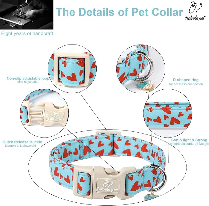 Valentines Dog Collar for Large Dogs - Image 4