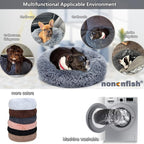 Small Calming Dogs Bed for Small Dogs Anti-Anxiety Machine Washable Fluffy - Image 3